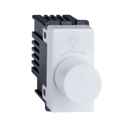 Διακόπτης Dimmer 250W Περιστροφικός Λευκός Lecce 26055 