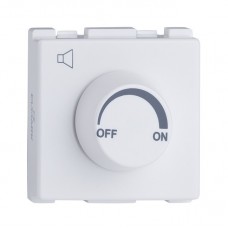 Διακόπτης Dimmer Μουσικής Περιστροφικός Λευκός Lecce 26016 