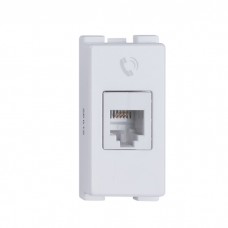 Πρίζα Τηλεφώνου RJ11 Λευκή Lecce 26012 