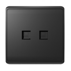 Πρίζα Δικτύου RJ45 2 Εξόδων Ανθρακί London 190885/A