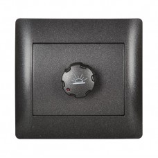 Διακόπτης Dimmer Περιστροφικός Γραφίτη Rhyme 11195