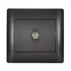 Πρίζα TV Τερματική 1 Εξόδου Γραφίτη Rhyme 11255