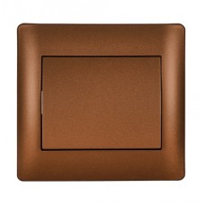 Διακόπτης Απλός Καφέ Rhyme 11016