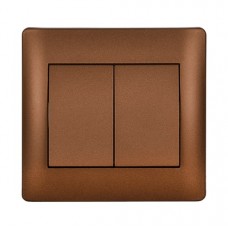 Διακόπτης Κομιτατέρ Καφέ Rhyme 11046