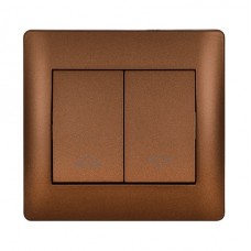 Μπουτόν Ρολλών Καφέ Rhyme 11176A