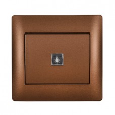 Διακόπτης Κλιμακοστασίου Καφέ Rhyme 11186C