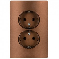 Πρίζα Σούκο 2Θ. Καφέ Rhyme 11376