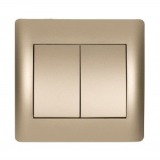 Διακόπτης Διπλός Αλε-Ρετούρ Σαμπανί Rhyme 11052