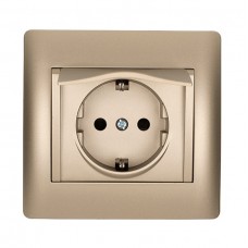 Πρίζα Σούκο με Καπάκι Σαμπανί Rhyme 11212C