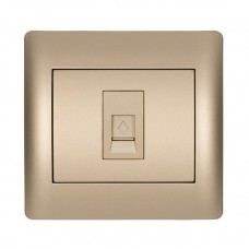 Πρίζα Τηλεφώνου RJ11 1 Εξόδου Σαμπανί Rhyme 11262