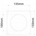 Σύνδεσμος Τοίχου με Βαλβίδα για Πλαστική Σωλήνα Στρογγυλή Φ100mm 500234