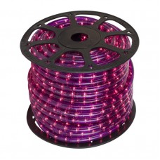 Φωτοσωλήνα NEON Στρογγυλή Δικάναλη 36 Λαμπάκια/m 230V Μωβ φως