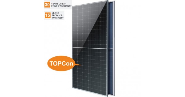 N-Type TopCon Mono-Crystaline Half Cut Cells Bifacial Solar Panel 580W