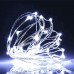 Χριστουγεννιάτικα Ψείρες LED 200 Leds σε Ψυχρό φως με Ασημί σύρμα 14,90m μήκος καλωδίου IP44 με Προγράμματα