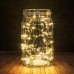 Χριστουγεννιάτικα LED Μπαταρίας 50 Leds σε Θερμό φως με Ασημί σύρμα 3,70m μήκος καλωδίου