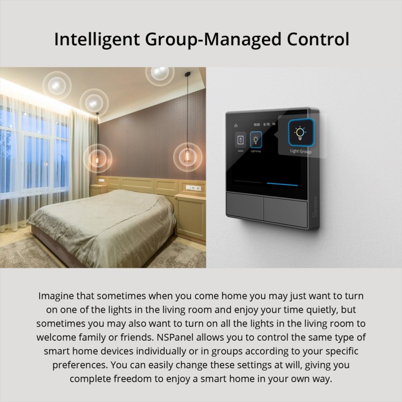 SONOFF NSPanel Smart Scene Wall Switch - WiFi Touchscreen Thermostat & Home Automation